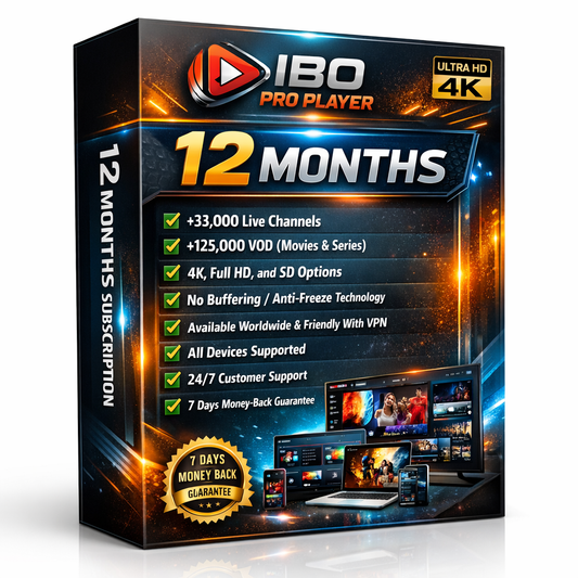 IboProPlayer 12 Month Plan IPTV Subscription + Lifetime Activation ibo player app 🎁
