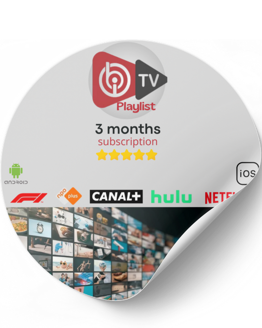 3 Month Plan – IPTV Subscription for IBO Player Ma boutique